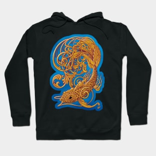 Swirly Koi Fish Hoodie